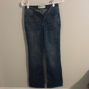 Hollister Mid-Rise Relaxed Boot Jeans - Blue